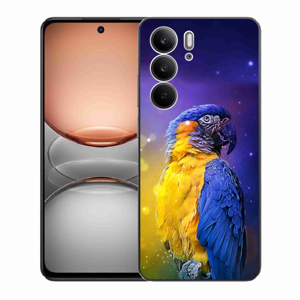 Zselés borítás mmCase a Realme C75 készülékhez - papagáj ara 1