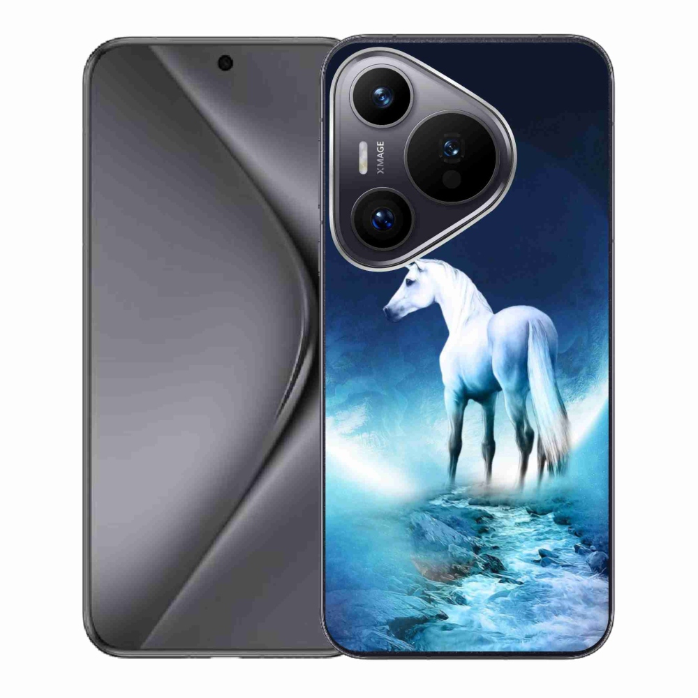 Zselés borítás mmCase a Huawei Pura 70 készülékhez - fehér egyszarvú