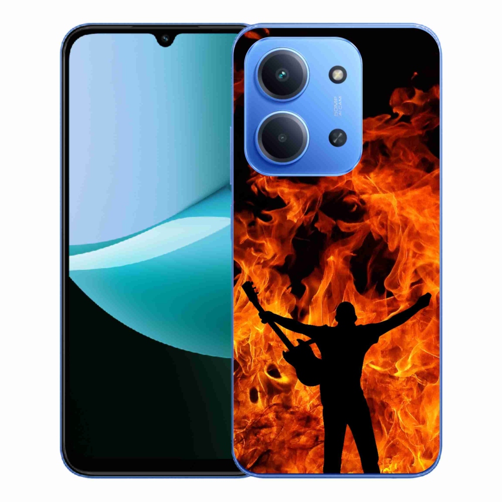 Gél borító mmCase a Xiaomi Redmi 15C 4G/5G (173mm) - zenész és tűz