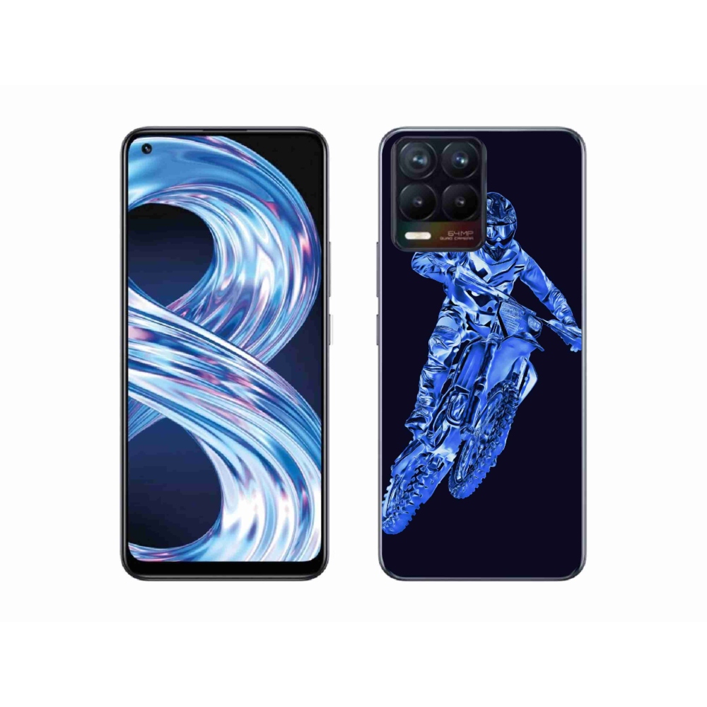 Gél borítás mmCase a Realme 8 4G készülékhez - motocross 1