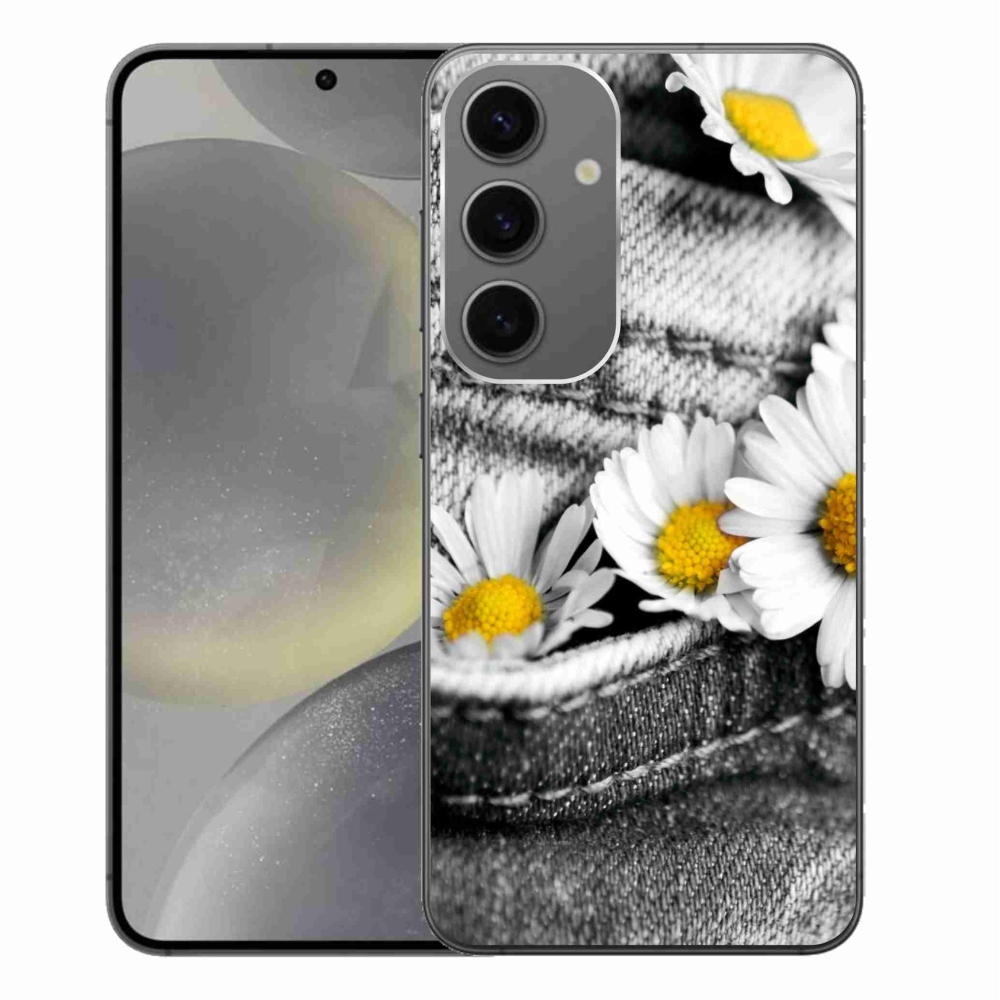 Gél tok mmCase Samsung Galaxy S24+ készülékhez - százszorszépek