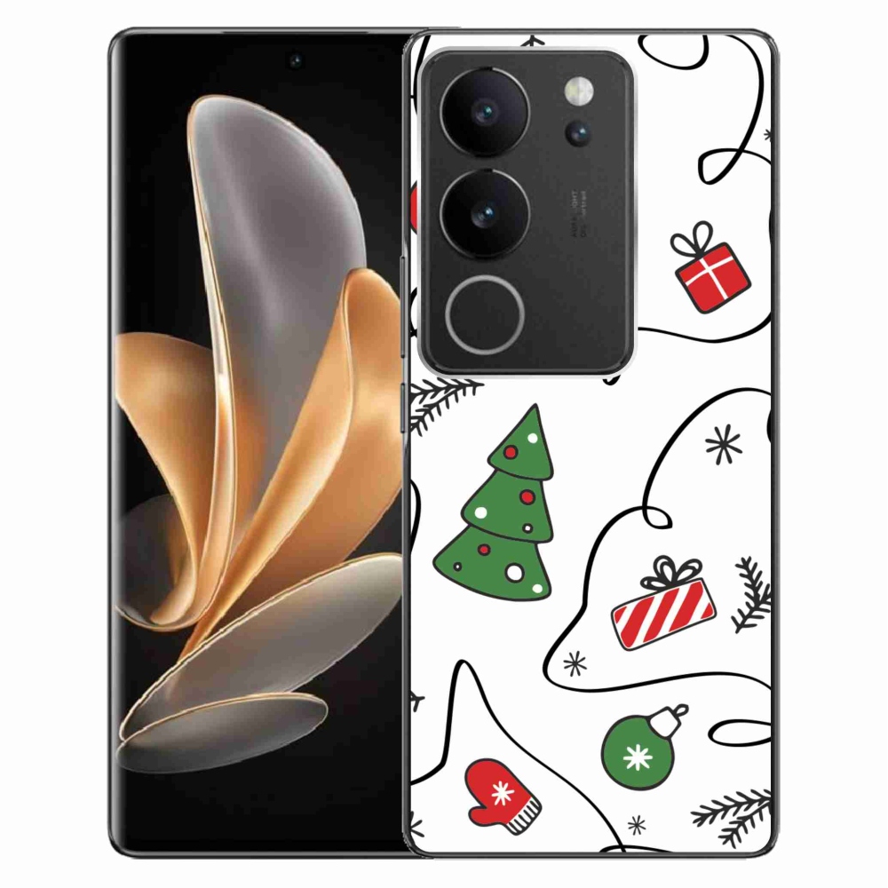 Gél borító mmCase a Vivo V29 5G készülékhez - karácsonyi motívumok