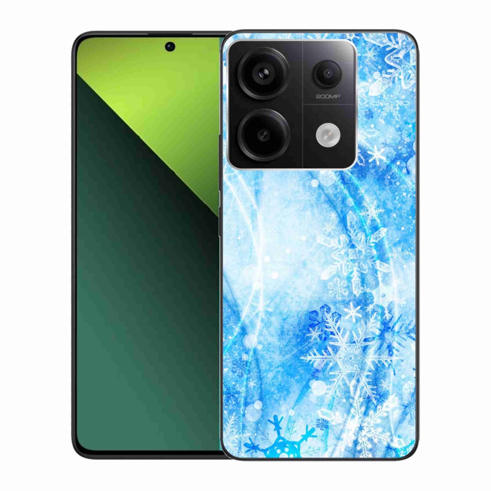 Gél borítás mmCase a Xiaomi Redmi Note 13 Pro 5G/Poco X6 5G számára - hópelyhek