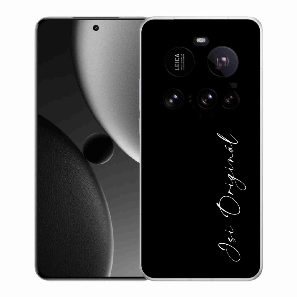 Gél borító mmCase a Xiaomi 15 Ultra - te vagy az eredeti fekete háttérrel