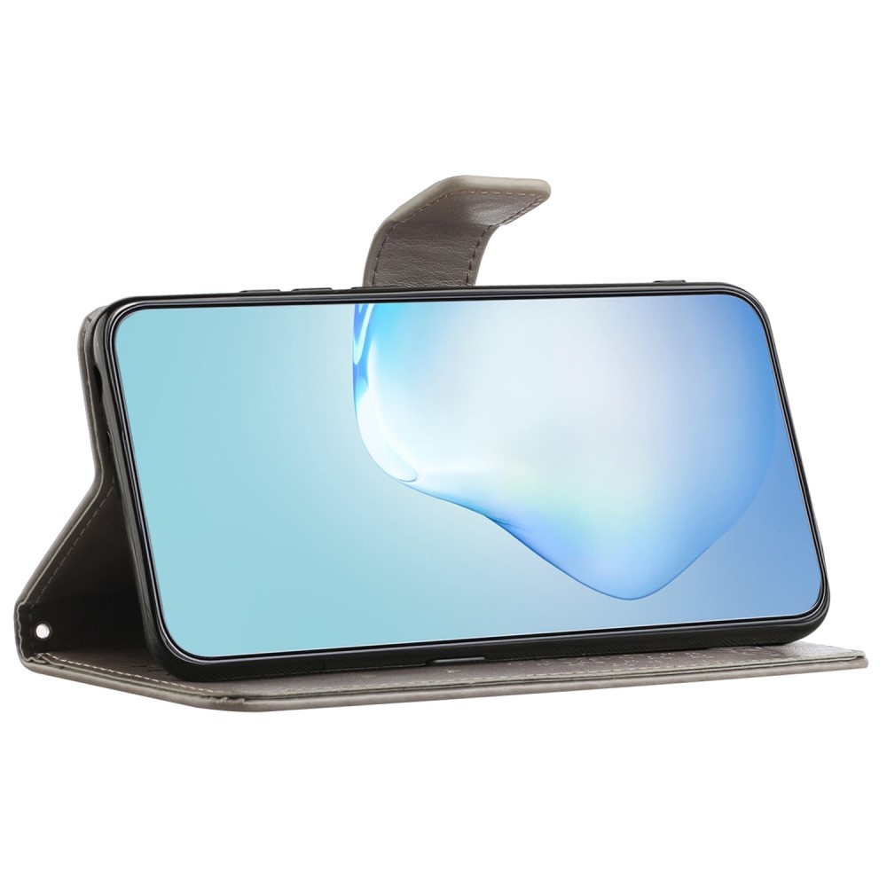 Fa könyv tok Samsung Galaxy A15 4G/5G készülékhez - szürke