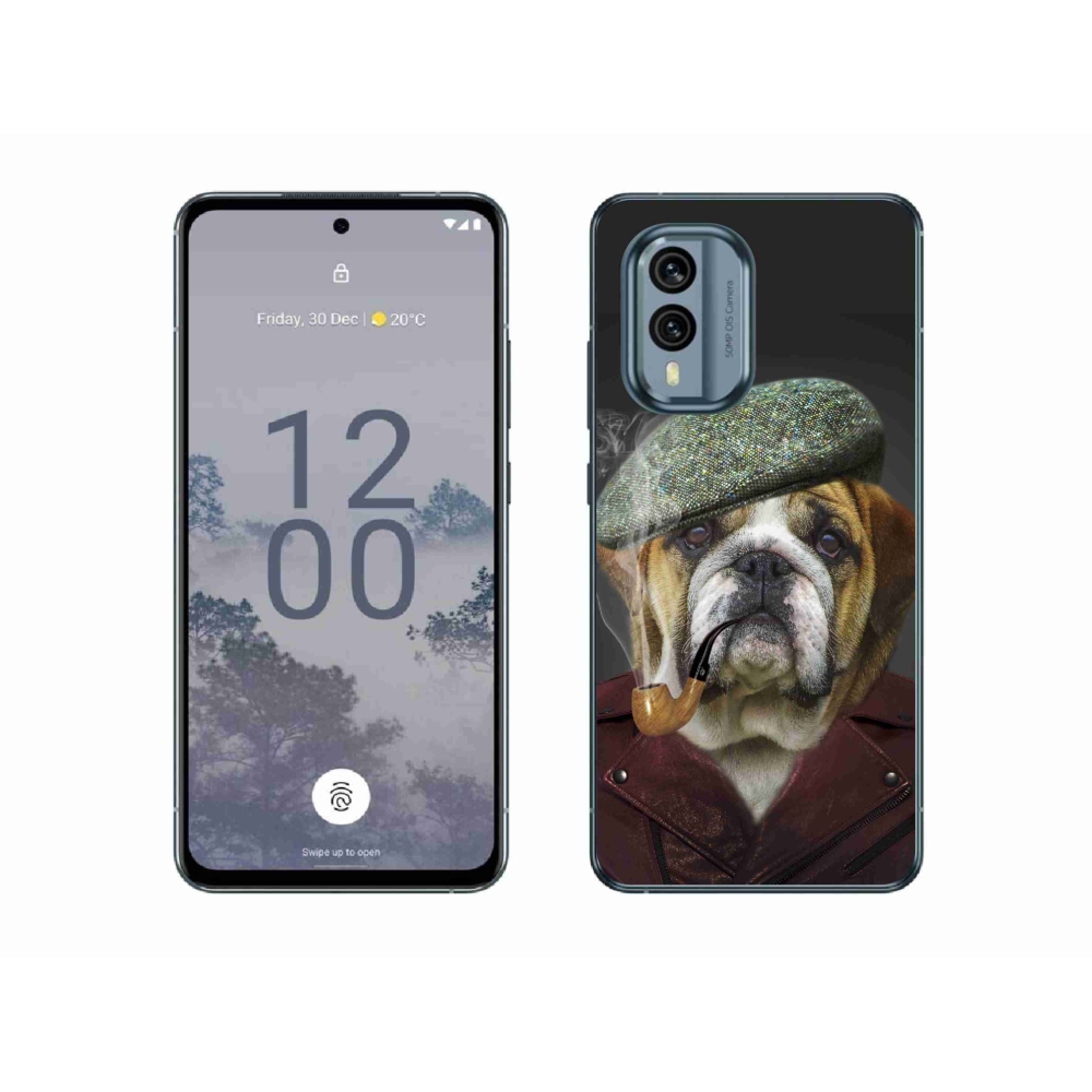 Zselés borítás mmCase a Nokia X30 5G készülékhez - kutya csővel