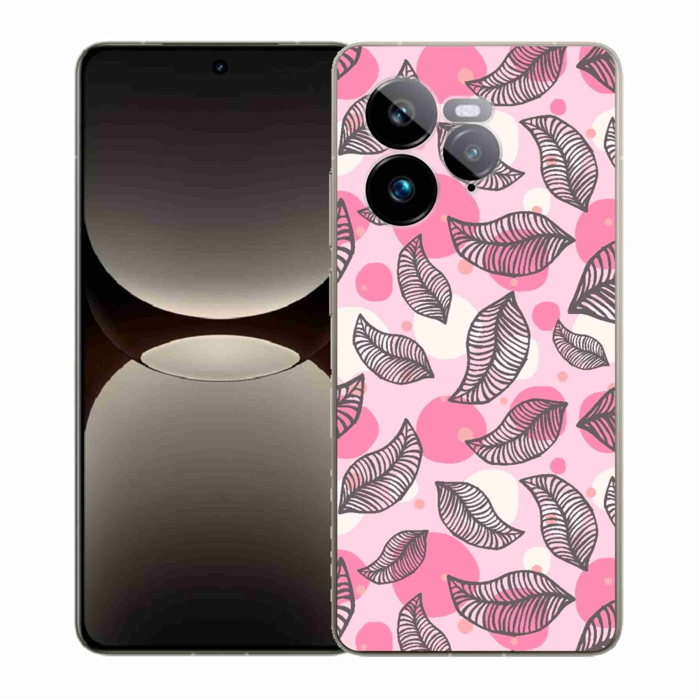 Gél borítás mmCase a Realme GT 7 Pro 5G számára - rajzfilmes hulló levelek