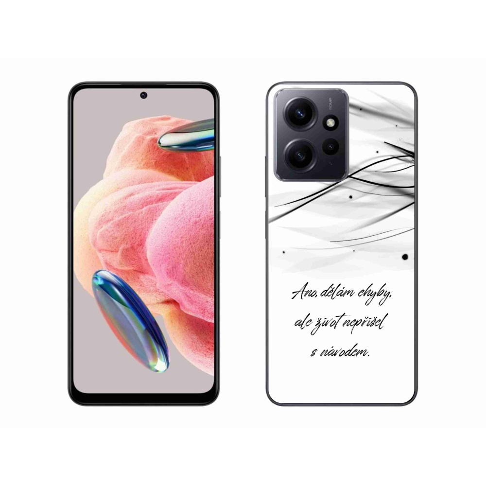 Gél borító mmCase a Xiaomi Redmi Note 12 4G-hez - idézem fehér háttér