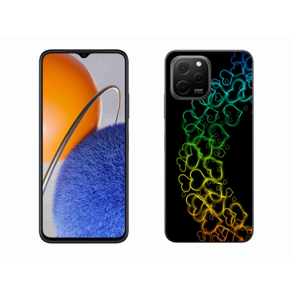 Gél borító mmCase a Huawei Nova Y61 készülékhez - színes szívek