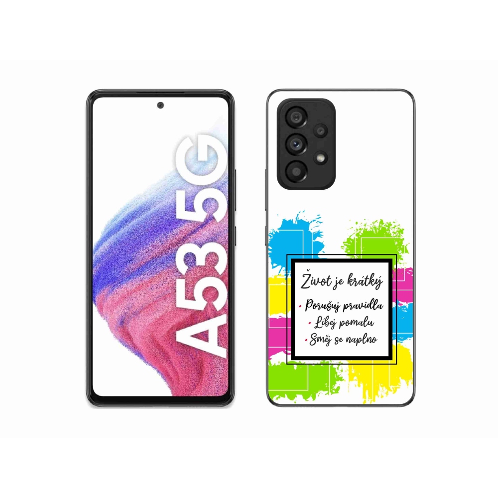 Gél borító mmCase Samsung Galaxy A53 5G - idézem 5 fehér háttér