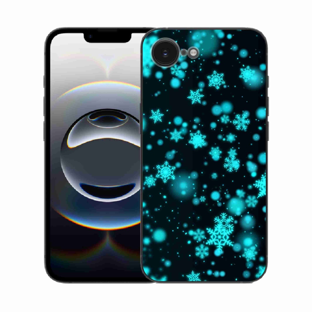 Zselés borítás mmCase iPhone 16e készülékhez - hópelyhek 1