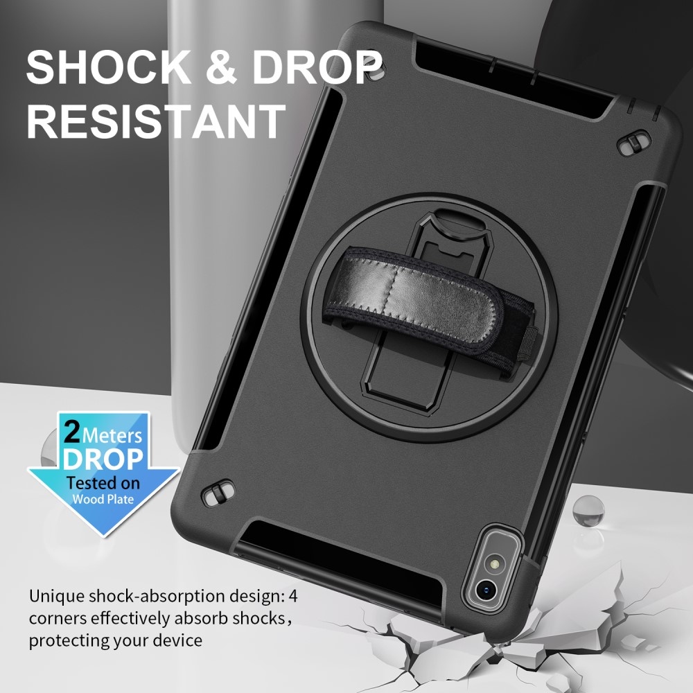 Strapabíró hibrid borítás képernyővédővel Lenovo Tab P11 (2.Gen) - fekete