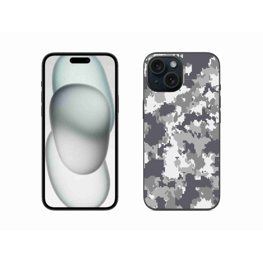 Zselés borítás mmCase iPhone 15 készülékhez - terepszínű minta 2