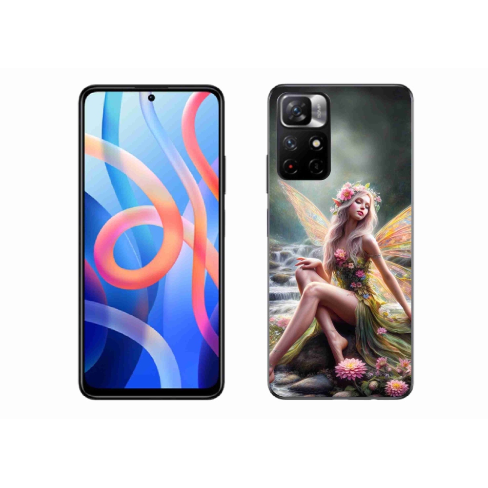 Gél borító mmCase a Xiaomi Redmi Note 11S 5G - pillangó nő 1