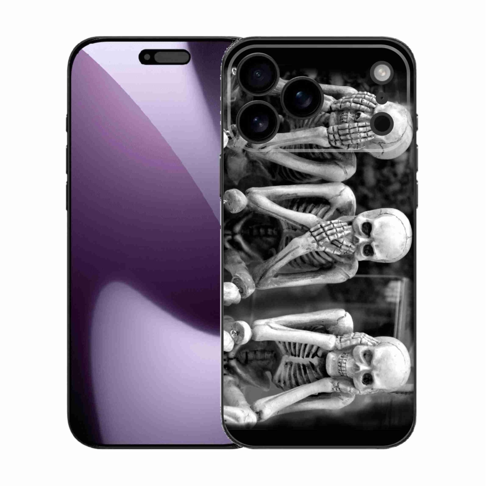 Zselés borítás mmCase iPhone 17 Pro Max készülékhez - csontvázak