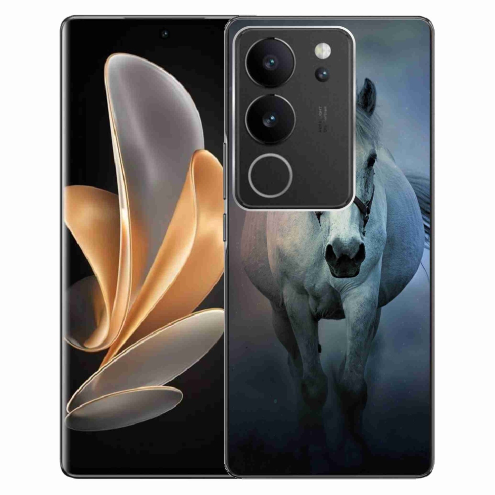 Gél tok mmCase a Vivo V29 5G-hez - futó fehér ló