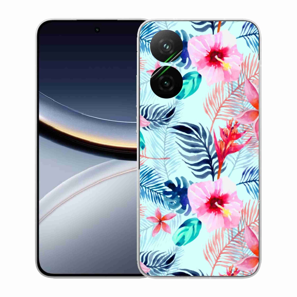 Gél borítás mmCase a Xiaomi Poco F7 5G számára - virágok