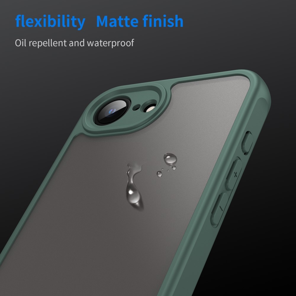 Gél tok fix hátlappal iPhone 16e készülékhez - zöld