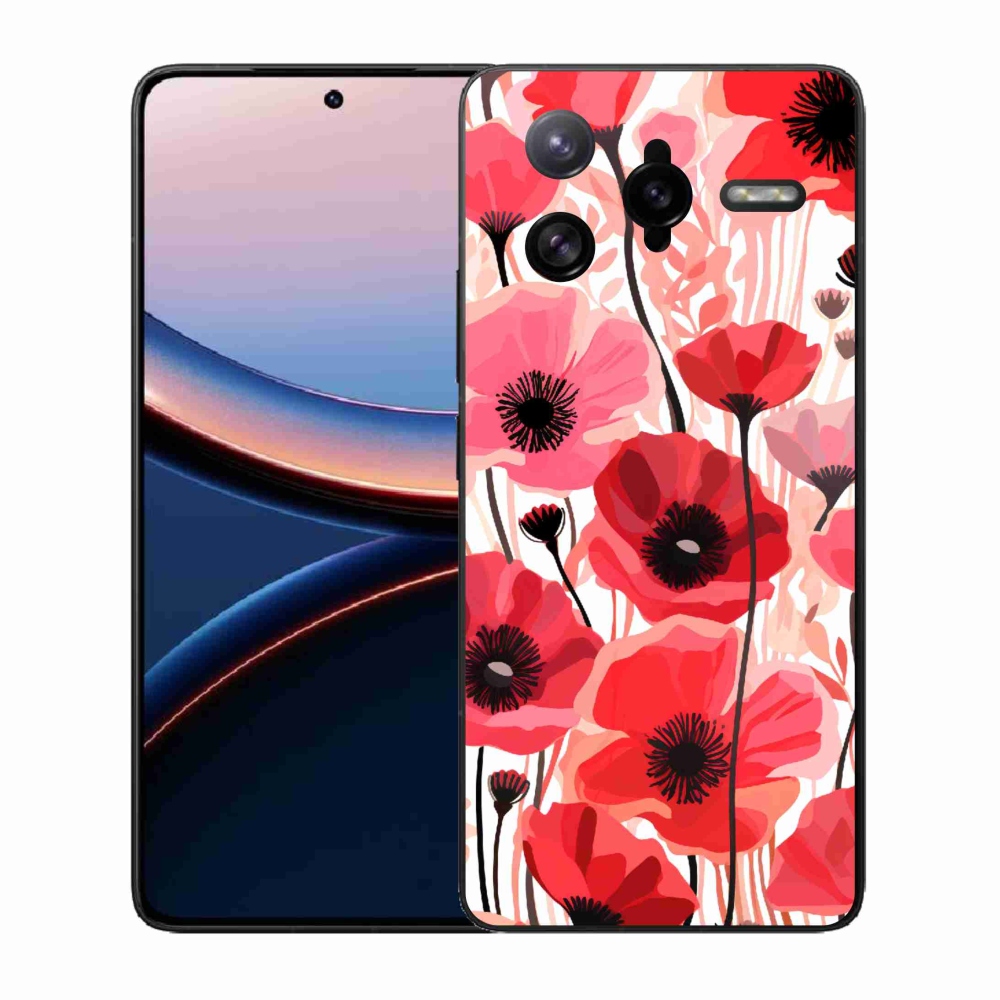 Gél borítás mmCase a Xiaomi Poco F7 Ultra számára - mákos 1