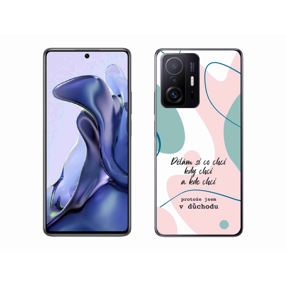 Gél borító mmCase a Xiaomi 11T Pro számára - vicces szöveg 10 fehér háttérrel