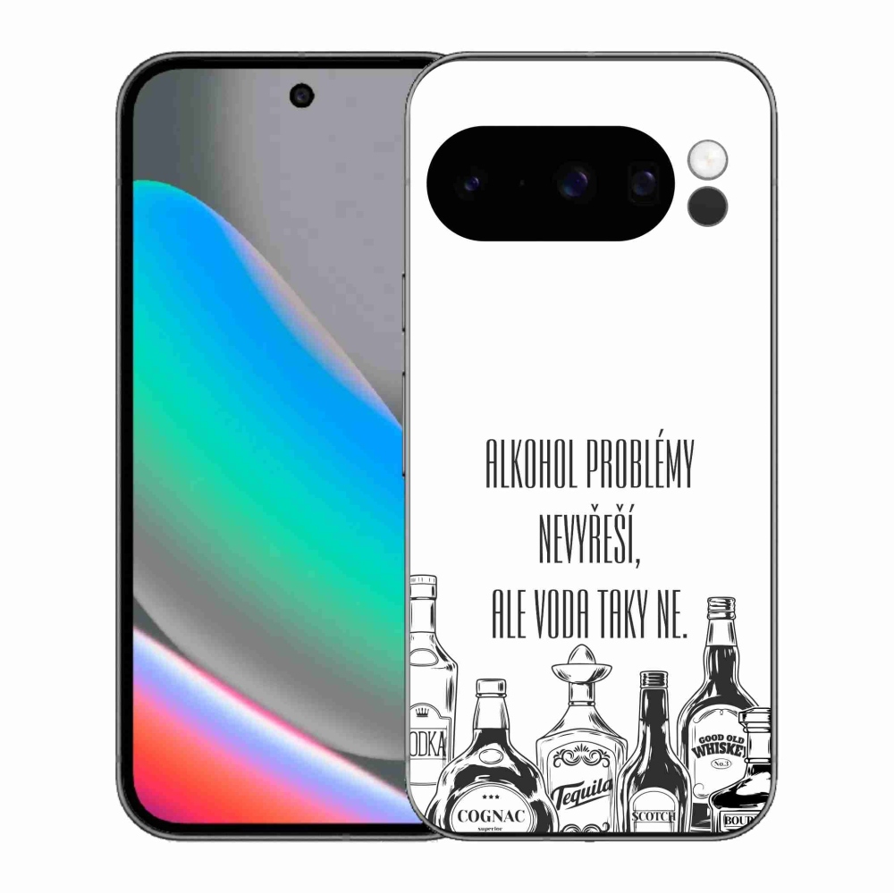 Gél borító mmCase a Google Pixel 10 Pro számára - vicces szöveg fehér háttérrel