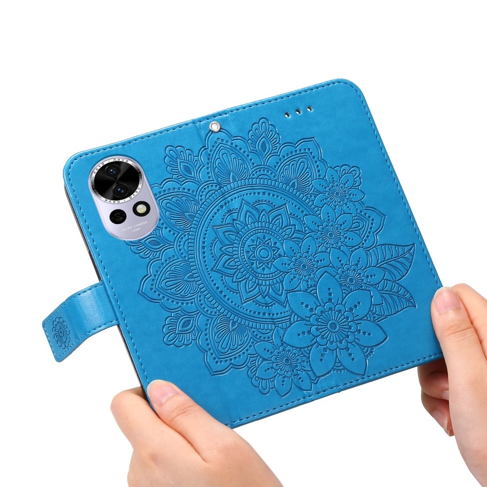 Mandala könyv tok a Huawei Nova 13 5G-hez - kék