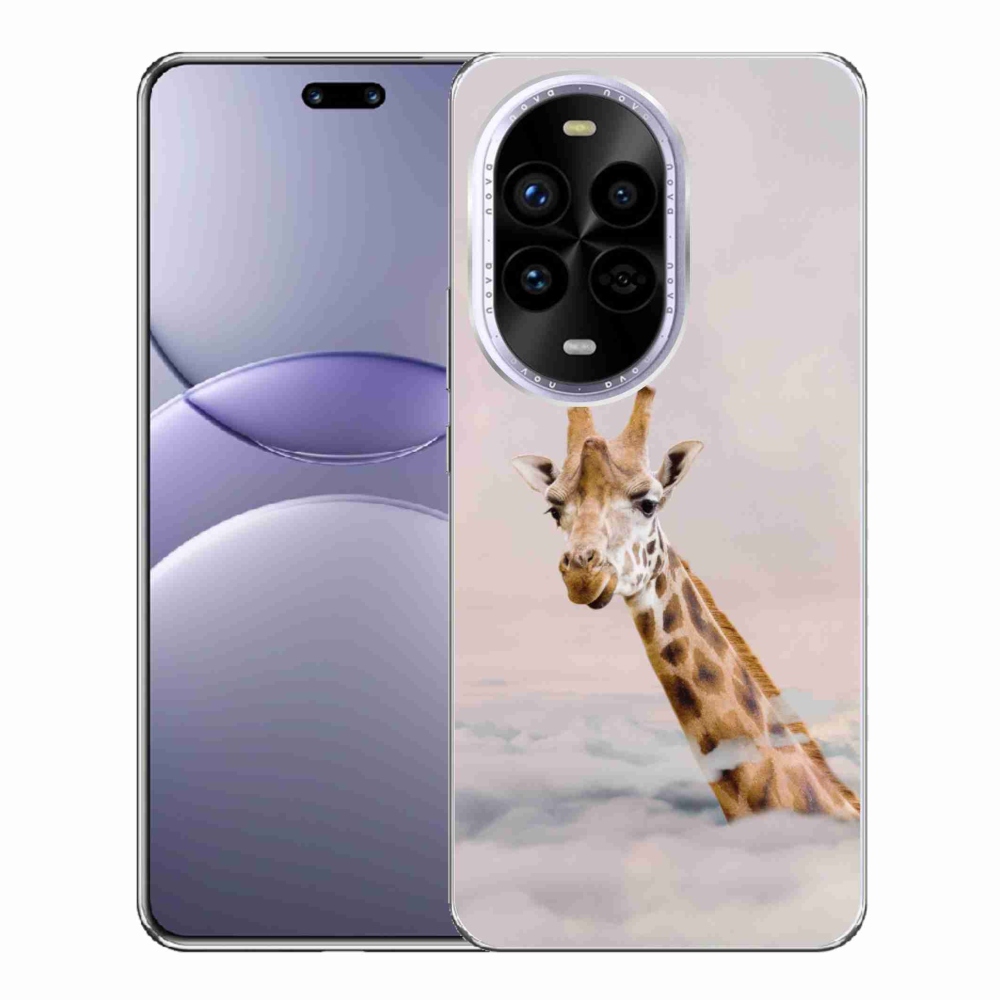 Gél borítás mmCase a Huawei Nova 13 Pro 5G-n - zsiráf a felhőkben