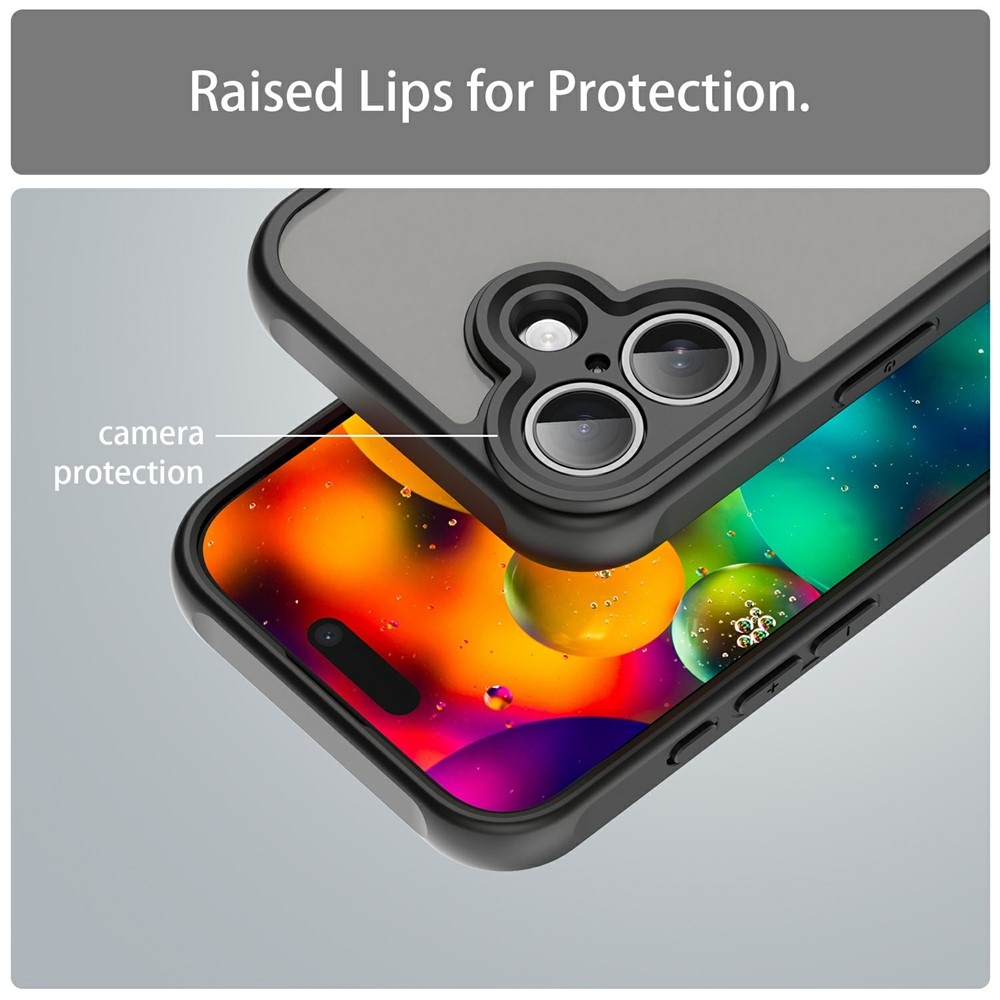 Proof gél tok fix hátlappal iPhone 17 készülékhez - fekete