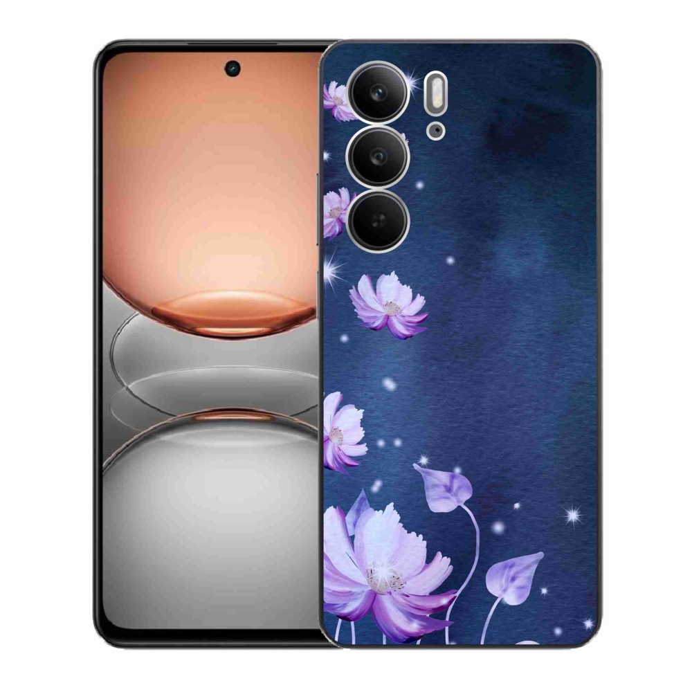 Gél borító mmCase a Realme C75 készülékhez - hulló virágok