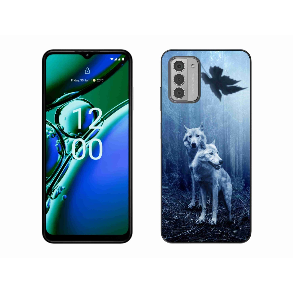 Zselés borítás mmCase a Nokia G42 készülékhez - farkasok az erdőben