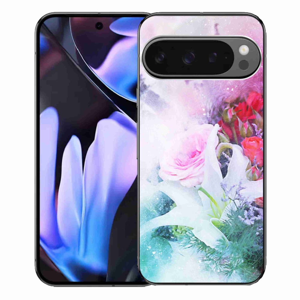 Zselés borítás mmCase a Google Pixel 9 Pro XL-hez - virágok 4