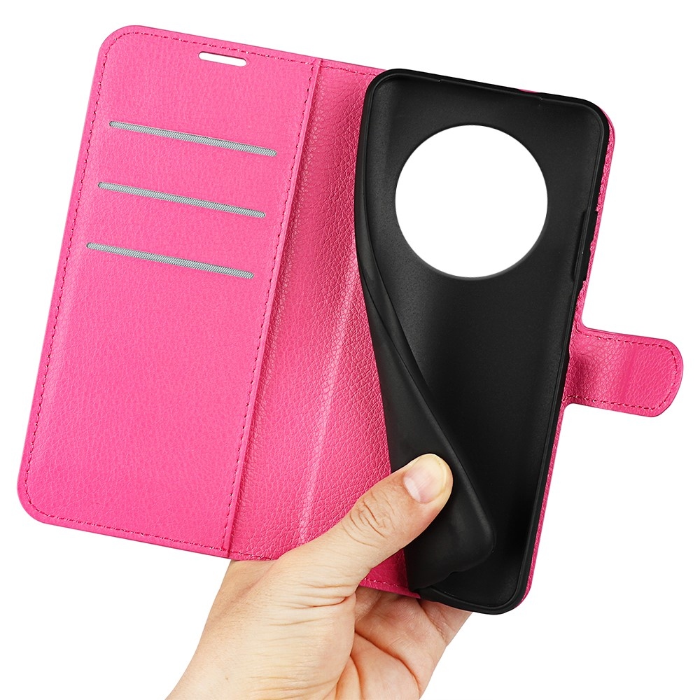 Litchi könyv tok a Realme 14 Pro 5G-hez - rózsaszínű