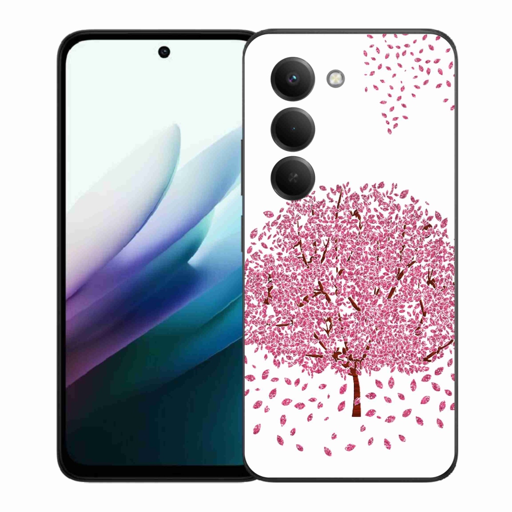 Gél borítás mmCase a Xiaomi Redmi 15 4G/5G (171mm) - rajzfilm fa levelekkel