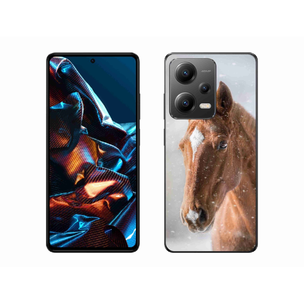 Gél borítás mmCase a Xiaomi Redmi Note 12 Pro 5G-hez - barna ló 2