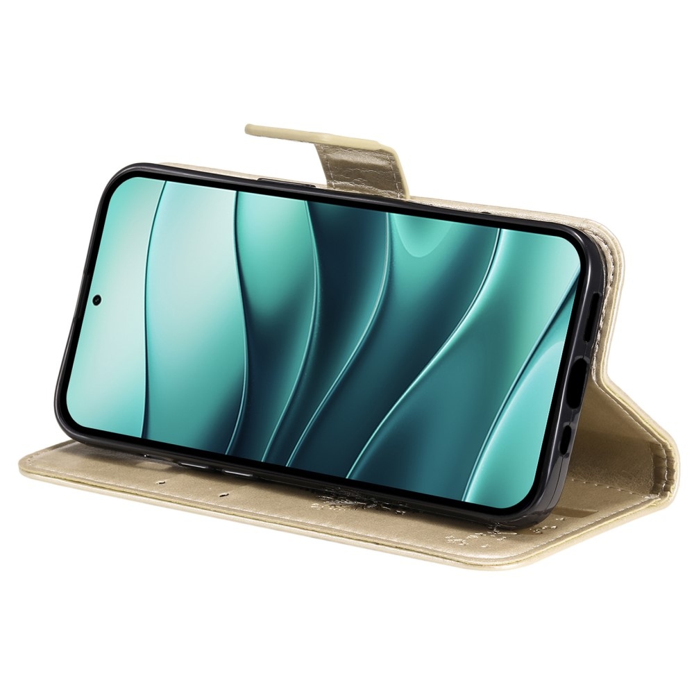 Fák könyve tok Xiaomi Redmi Note 14 5G - arany színű