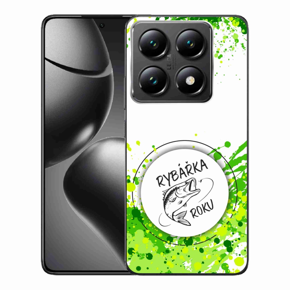 Gél borítás mmCase a Xiaomi 14T Pro számára - az év halászának fehér háttere