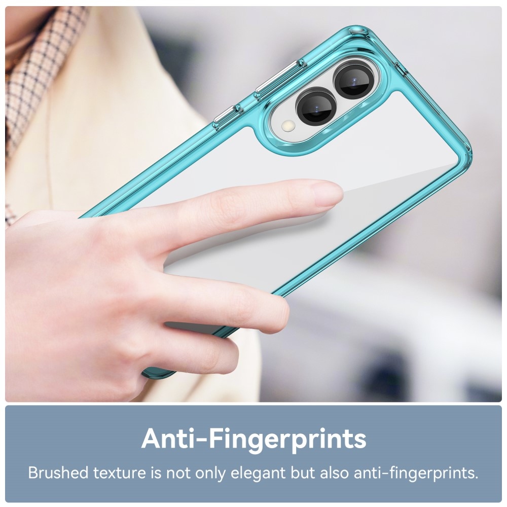 Gél tok kemény hátlappal Samsung Galaxy S25 Edge készülékhez - világoskék