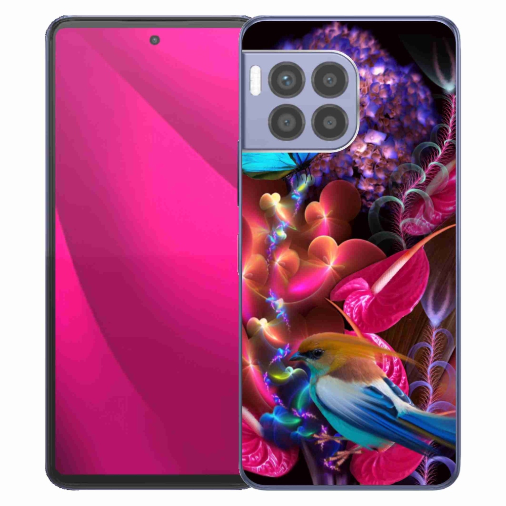 Zselés borítás mmCase a T-Mobile T Phone 2 Pro készülékhez - színes virágok