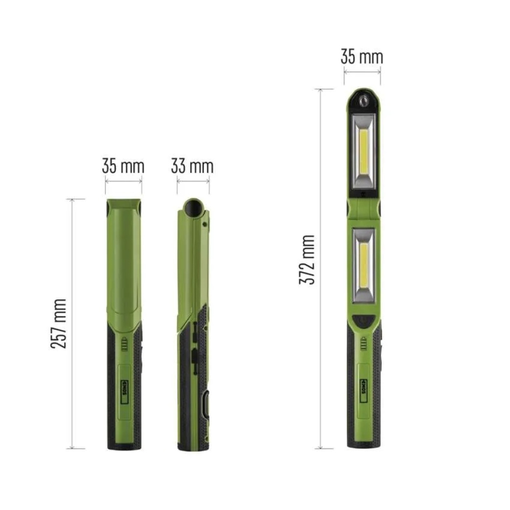 COB LED + LED újratölthető munkalámpa P4535, 670 lm, 2200 mAh