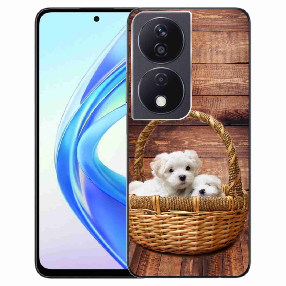 Gél védőhuzat mmCase a Honor X7b/Honor 90 Smart készülékhez - kölyökkutyák