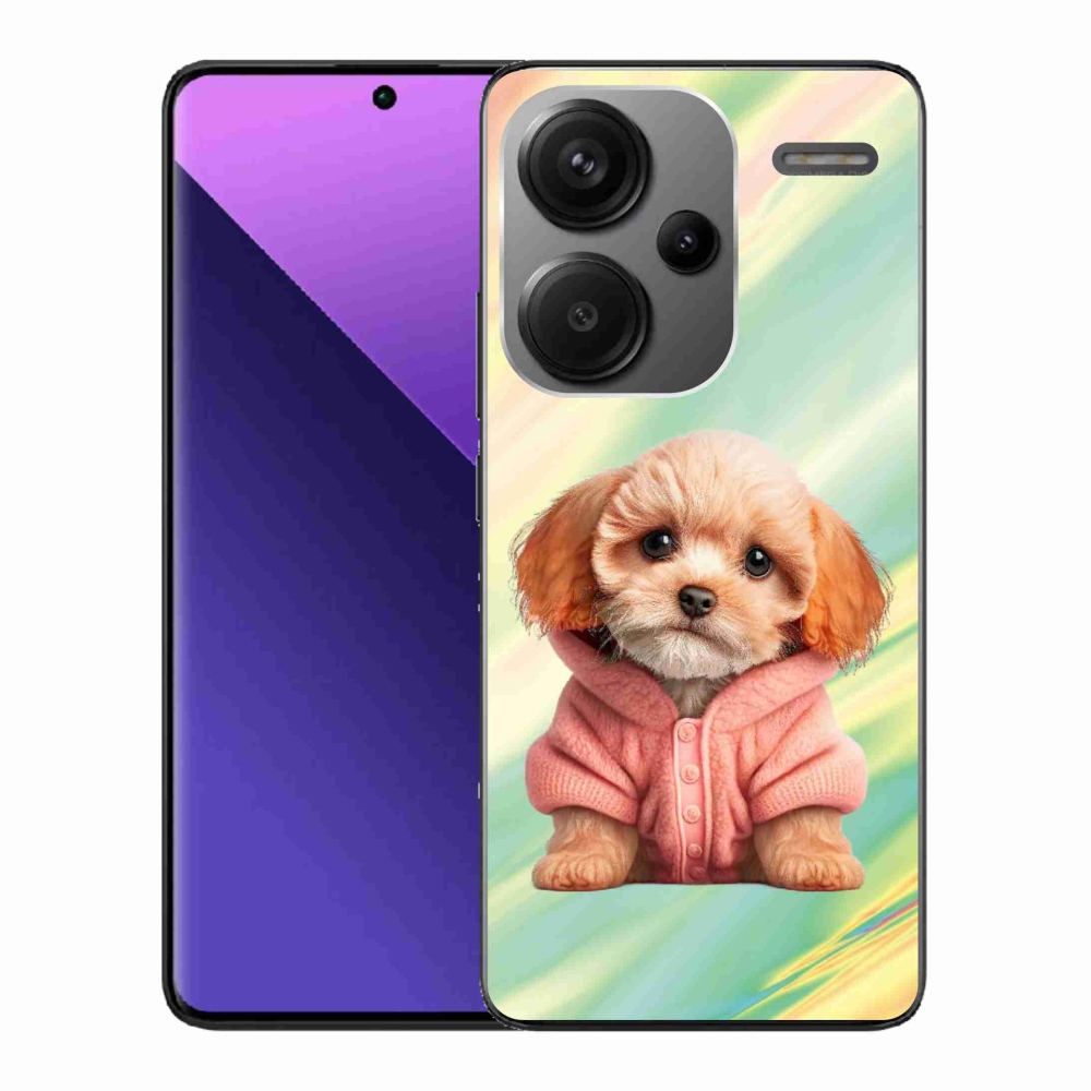 Gél borítás mmCase a Xiaomi Redmi Note 13 Pro+ 5G - pulóveres kiskutya számára