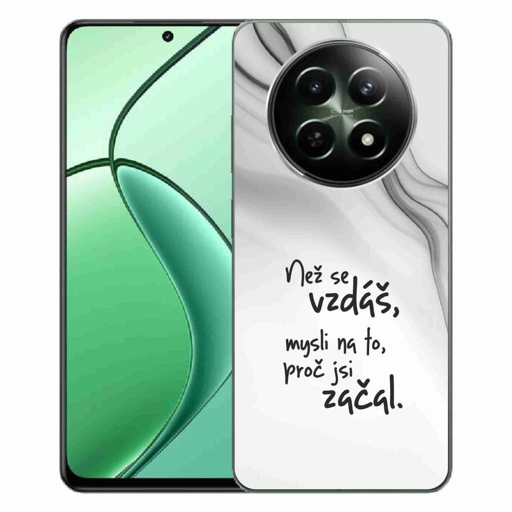 Gél borító mmCase a Realme 12 5G/12x 5G készülékhez - idézet 2 fehér háttér