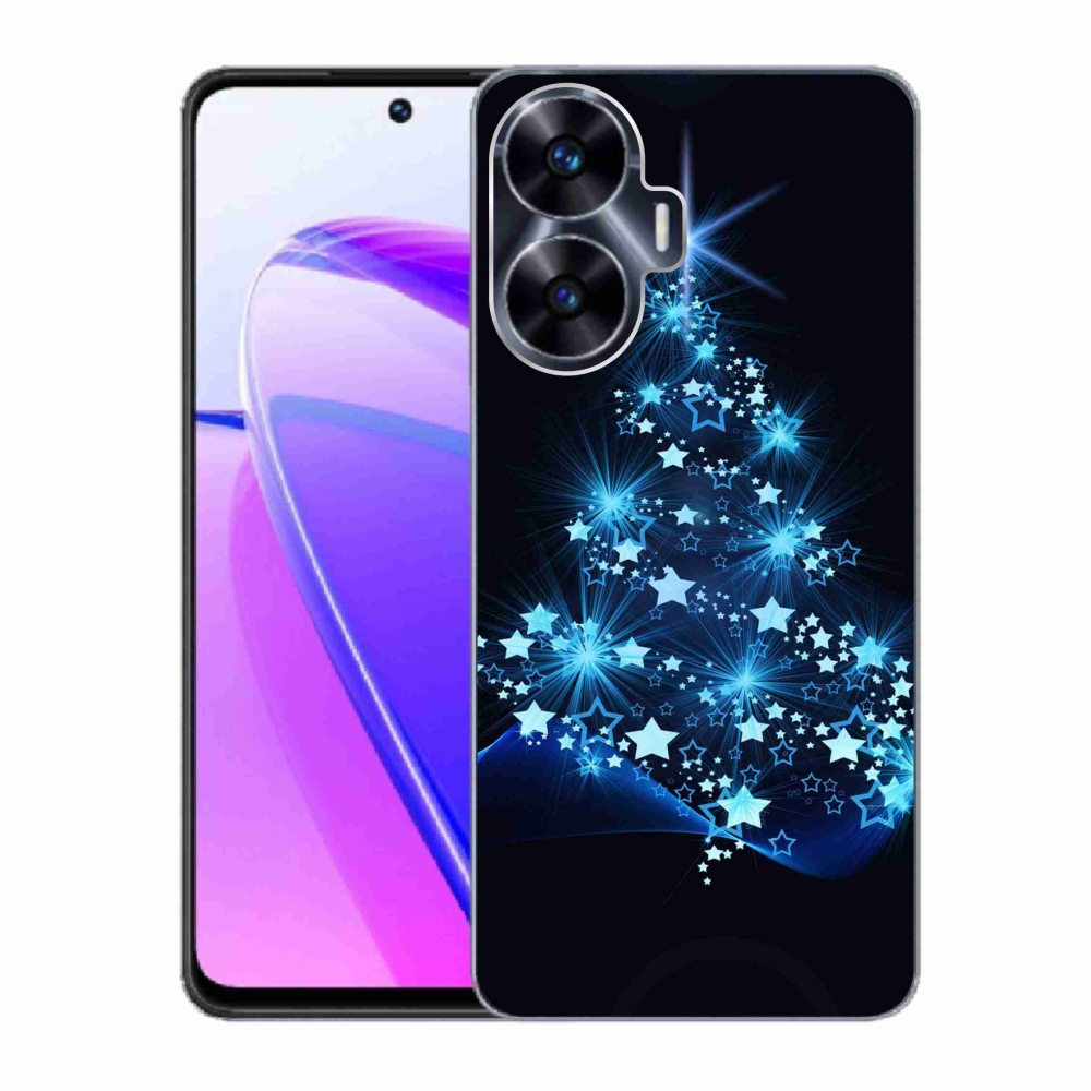 Gél borítás mmCase a Realme C55 készülékhez - karácsonyfa