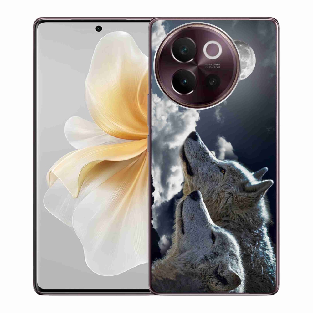 Gél borítás mmCase a Vivo V40 Lite 5G készülékhez - farkasok
