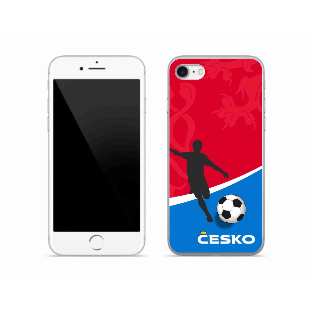 Gél borítás mmCase iPhone SE (2020) - futball Csehország