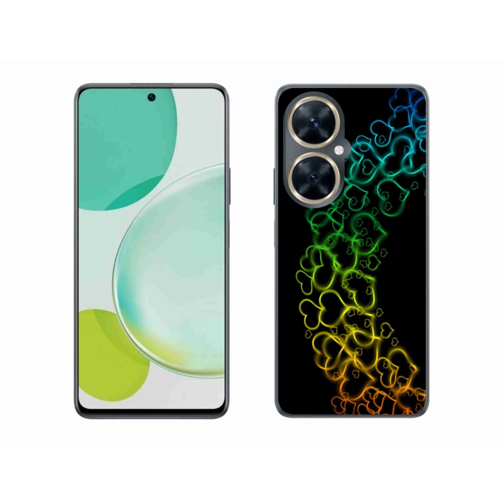 Gél borító mmCase a Huawei Nova 11i készülékhez - színes szívek