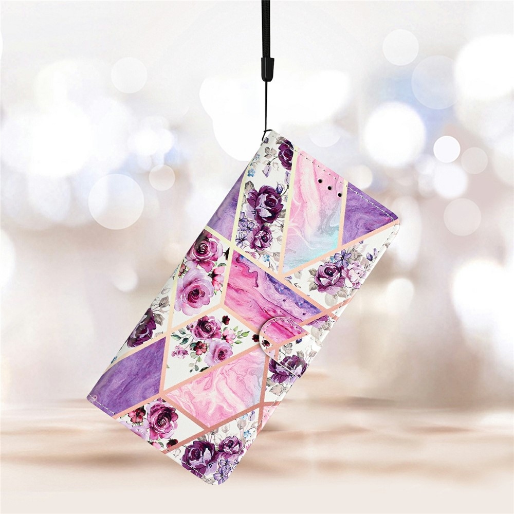 Egyedi könyv tok a Xiaomi 15T Pro számára - lila virágok