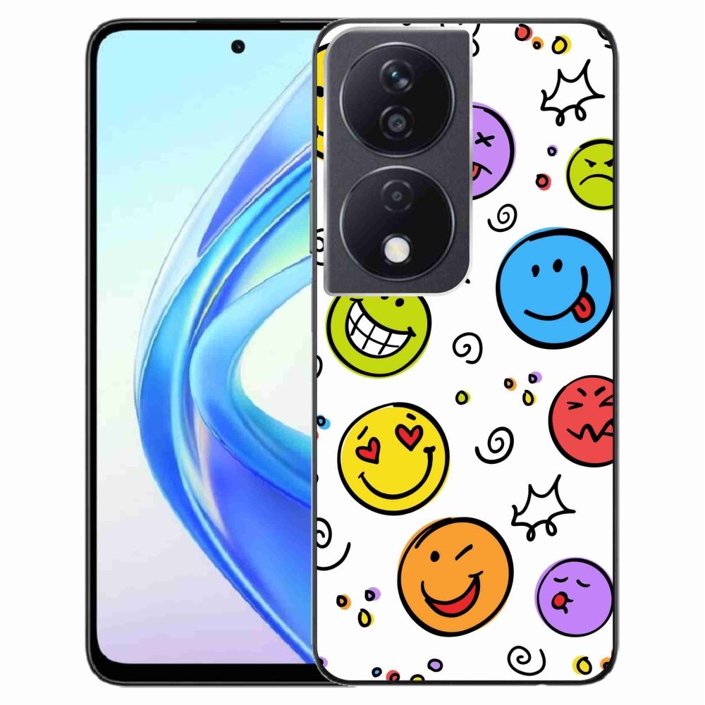 Zselés borítás mmCase a Honor X7b/Honor 90 Smart készülékhez - smiley-k