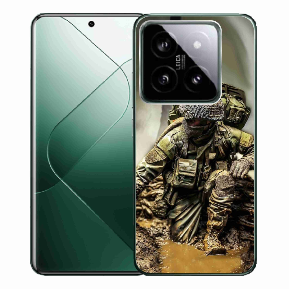 Gél borítás mmCase a Xiaomi 14 Pro-hoz - katona