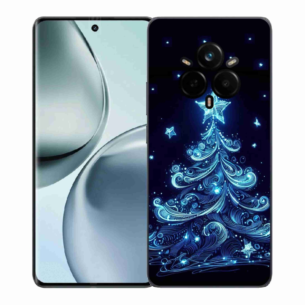 Gél borítás mmCase a Realme 14 Pro+ 5G számára - neon karácsonyfa 4